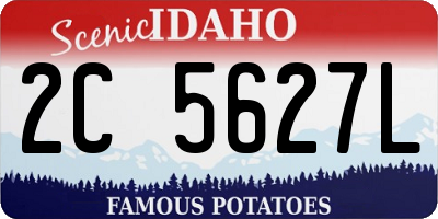 ID license plate 2C5627L