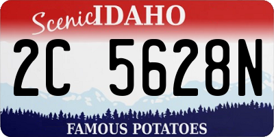 ID license plate 2C5628N