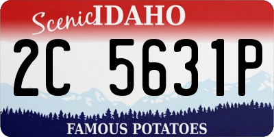 ID license plate 2C5631P