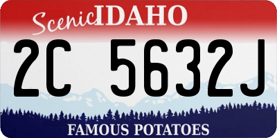ID license plate 2C5632J