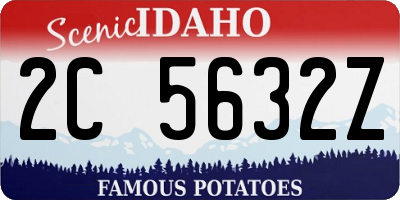 ID license plate 2C5632Z