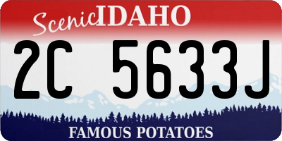 ID license plate 2C5633J