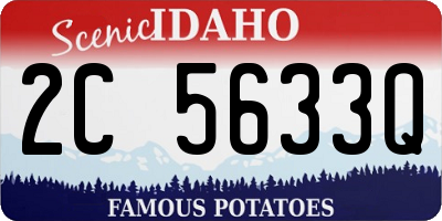 ID license plate 2C5633Q