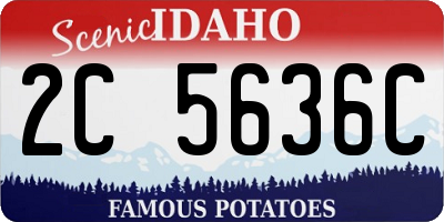 ID license plate 2C5636C