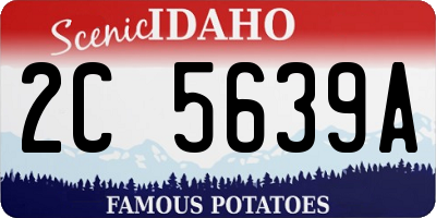 ID license plate 2C5639A