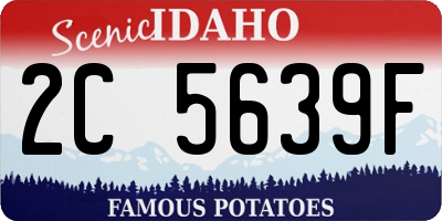 ID license plate 2C5639F