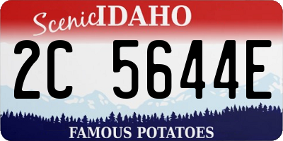 ID license plate 2C5644E
