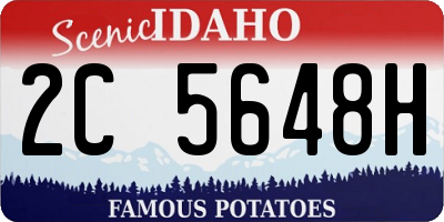 ID license plate 2C5648H
