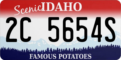 ID license plate 2C5654S