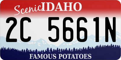 ID license plate 2C5661N