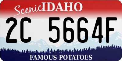 ID license plate 2C5664F