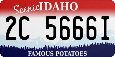 ID license plate 2C5666I