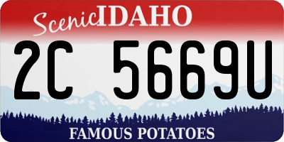 ID license plate 2C5669U