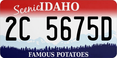 ID license plate 2C5675D