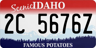 ID license plate 2C5676Z