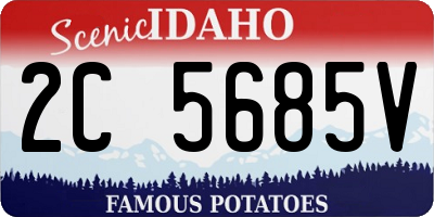 ID license plate 2C5685V