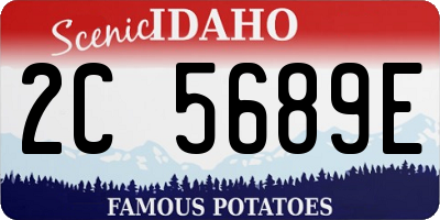 ID license plate 2C5689E