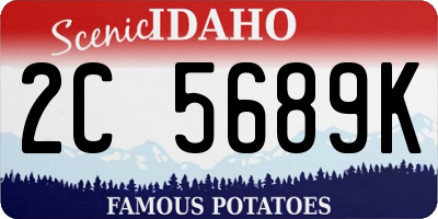 ID license plate 2C5689K
