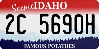 ID license plate 2C5690H