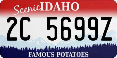 ID license plate 2C5699Z