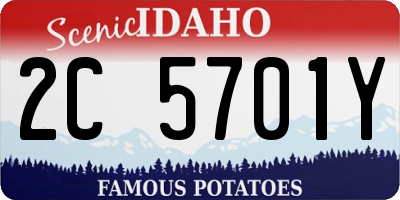 ID license plate 2C5701Y