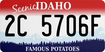 ID license plate 2C5706F