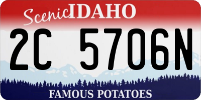 ID license plate 2C5706N