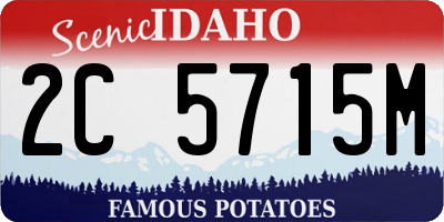 ID license plate 2C5715M