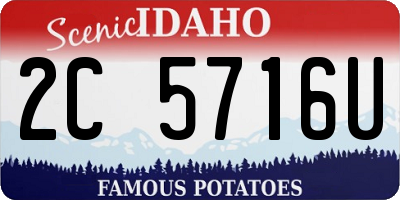 ID license plate 2C5716U