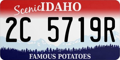 ID license plate 2C5719R