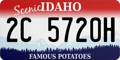 ID license plate 2C5720H