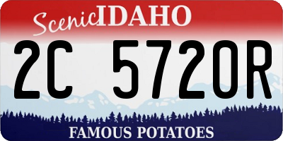 ID license plate 2C5720R