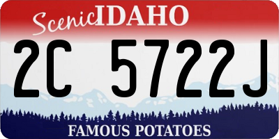ID license plate 2C5722J