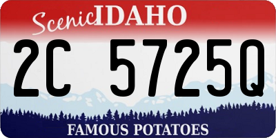 ID license plate 2C5725Q