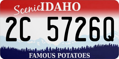 ID license plate 2C5726Q