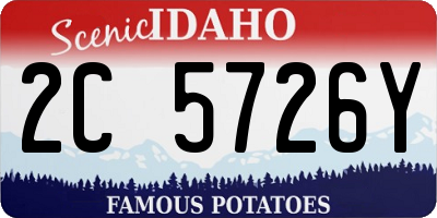 ID license plate 2C5726Y