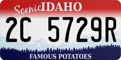 ID license plate 2C5729R