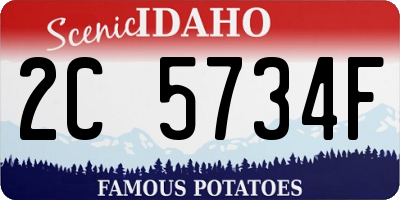 ID license plate 2C5734F
