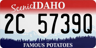 ID license plate 2C5739Q