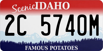 ID license plate 2C5740M