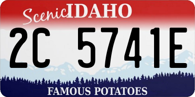 ID license plate 2C5741E