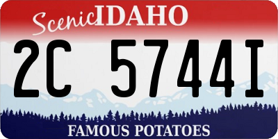 ID license plate 2C5744I