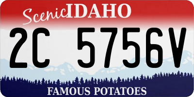 ID license plate 2C5756V