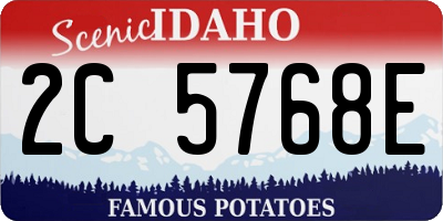 ID license plate 2C5768E