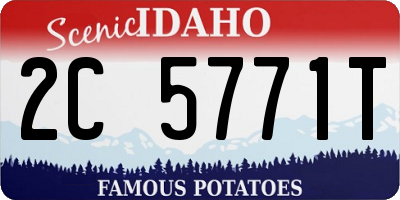 ID license plate 2C5771T