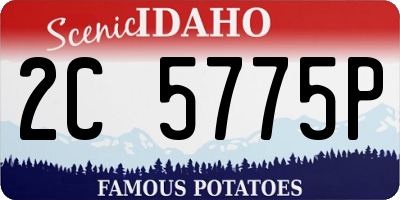 ID license plate 2C5775P