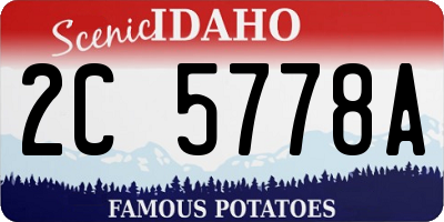 ID license plate 2C5778A