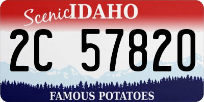 ID license plate 2C5782O