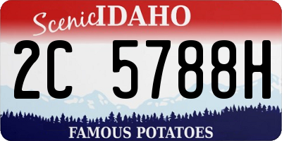 ID license plate 2C5788H