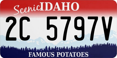 ID license plate 2C5797V